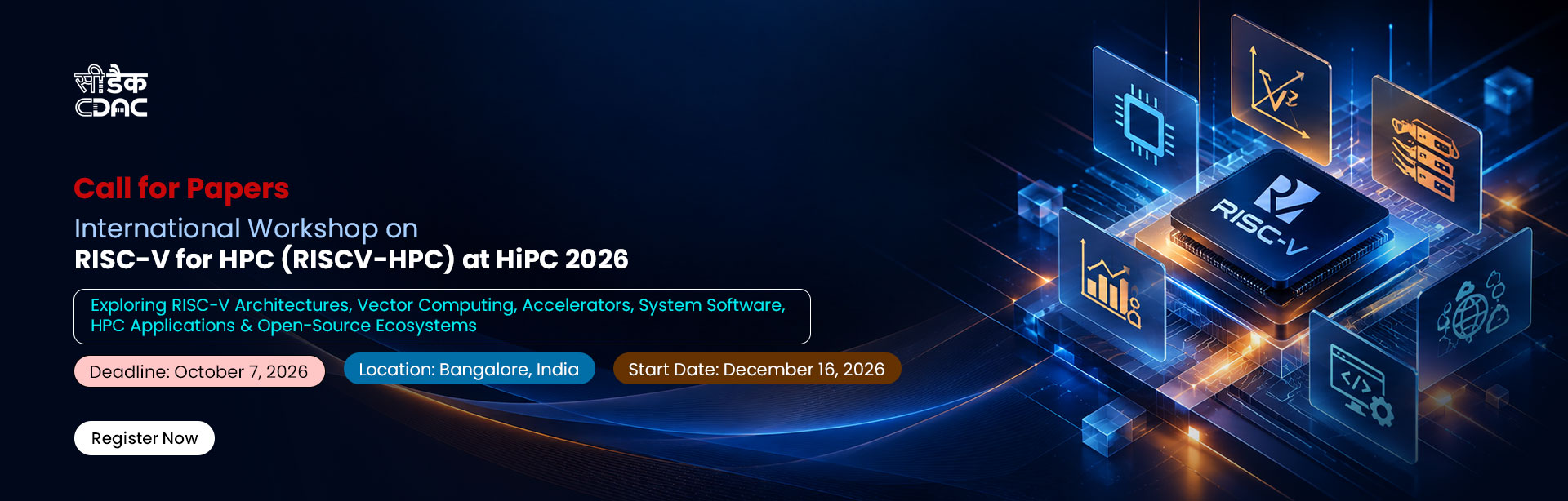 RISCV-HPC till 16 Dec, 2026